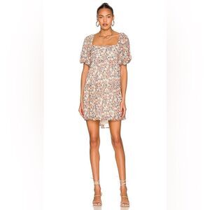 REVOLVE X MINKPINK Floral mini Puff Sleeve Dress size Small